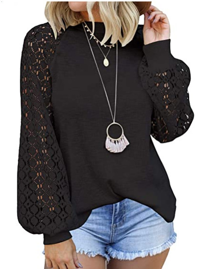 Lace Sleeve Blouse - Image 3