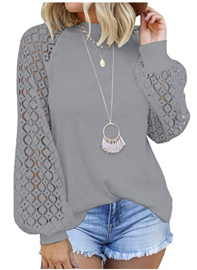 Lace Sleeve Blouse - Image 4