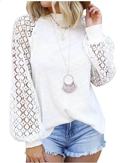 Lace Sleeve Blouse - Image 5