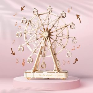 Wooden Ferris Wheel Music Box Puzzle