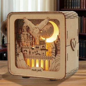 Wooden Castle Night Light Puzzle
