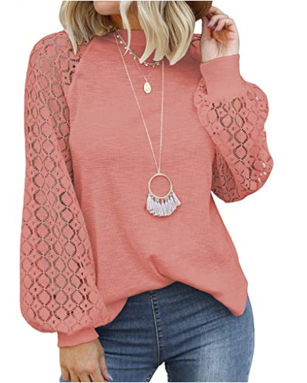 Lace Sleeve Blouse - Image 9
