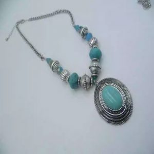 Vintage Turquoise Necklace For Women Jewelry