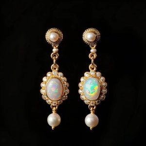 Fashionable Natural Freshwater Pearl Earrings For Women