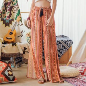 Bohemian split trousers