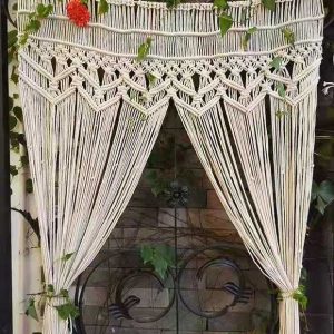 Bohemian Style Handmade Cotton Woven Curtain