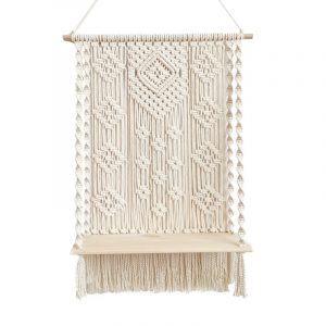 Tapestry Rack Bohemian Cotton Rope Woven Wall Hanging Flower Rack