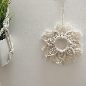 Hand-woven Five-pointed Star Pendant Bohemian Cotton Wall Hanging