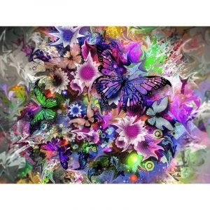 Butterfly Bloom Spectrum Diamond Painting