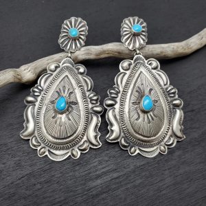 Retro Bohemian Turquoise Earrings For Women