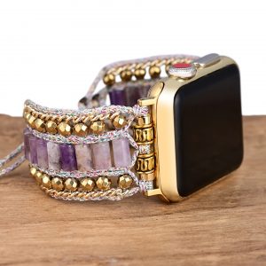 Bohemian-style Amethyst Smartwatch Band