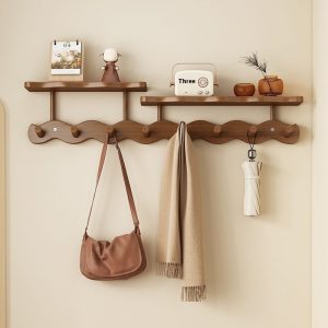 Creative Wall Hanging Punch-free Hallway Wave Clothes Rack