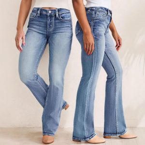 Light Wash Bootcut Denim Jeans