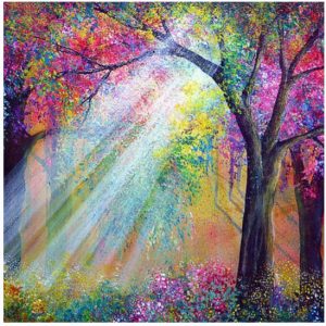Rainbow Forest Mosaic Diamond Painting