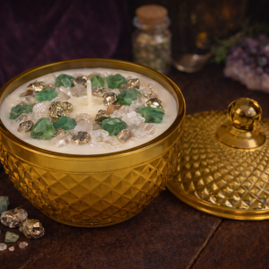 💚 The Abundant – Crystal Energy Candle