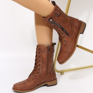 Classic Lace-Up Combat Boots