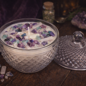 🤍 The Aligned – Crystal Energy Candle