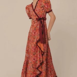 Women's Bohemian Dress Waist-tight