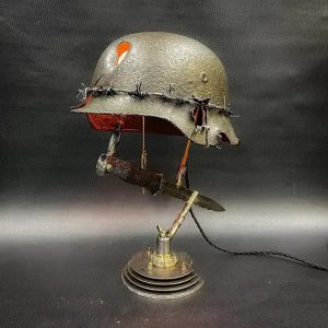 Helmet Desk Lamp War Relic Lamp War Relics Lamp Resin Decorations Crafts