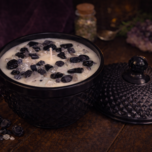🖤 The Guardian – Crystal Energy Candle