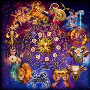 Celestial Zodiac Wheel Diamond Painting Kit
