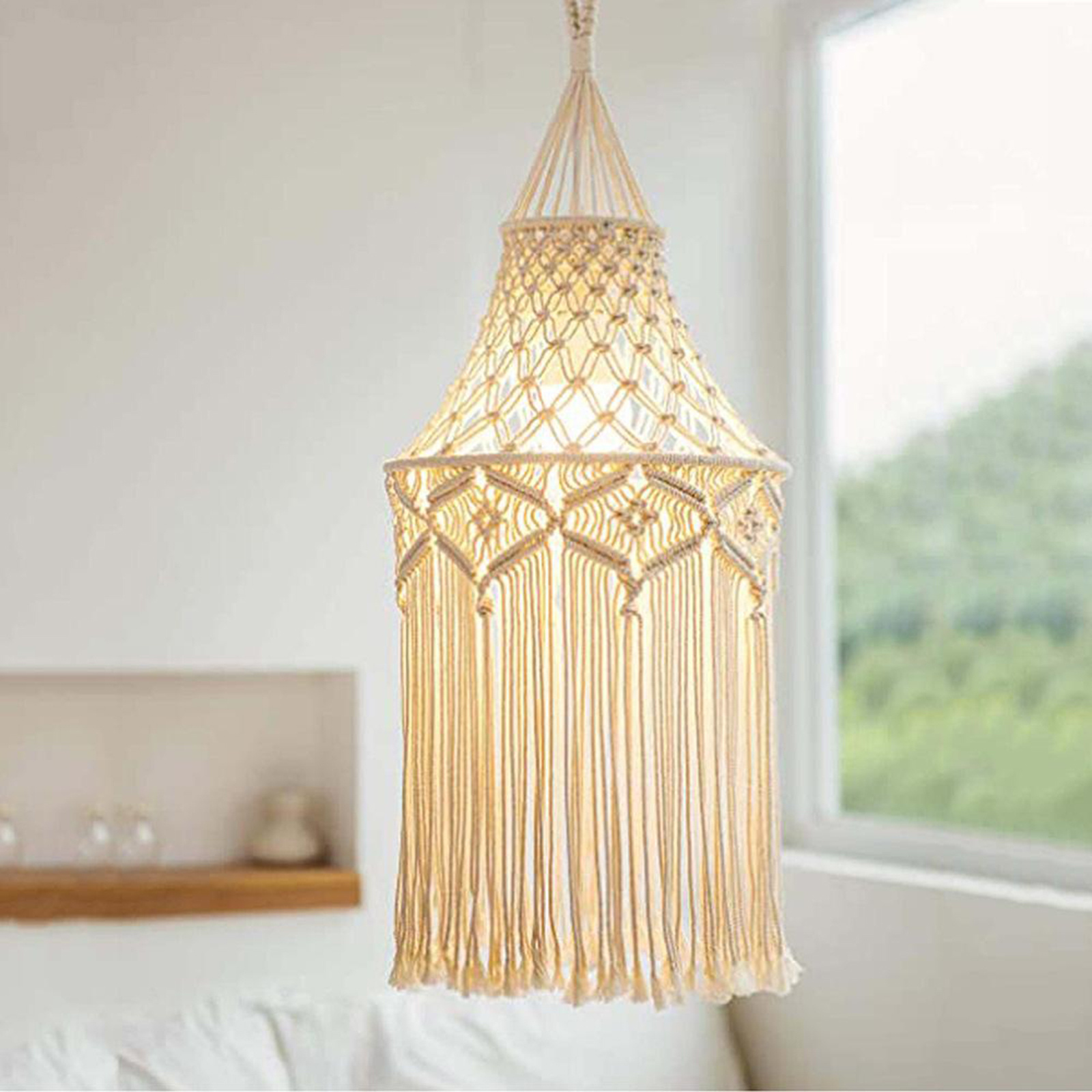 Bohemian Style Hand-woven Lampshade Tapestry - Image 3