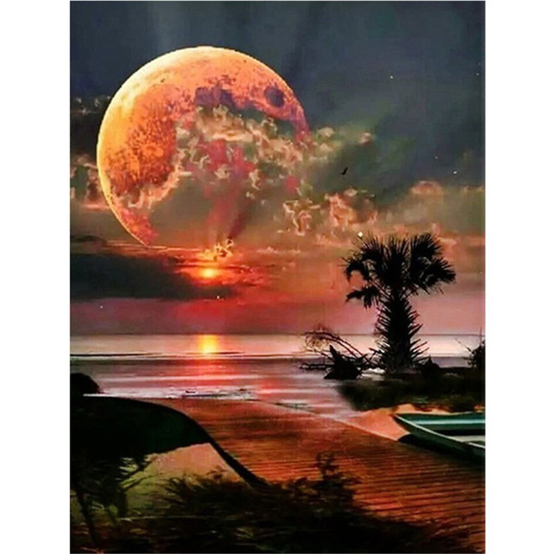 Sunset Landscape Diamond Painting Kit - Image 2