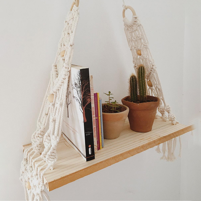 Bohemian Diy Wall Shelf Shelf Tapestry Finished Product - Image 5