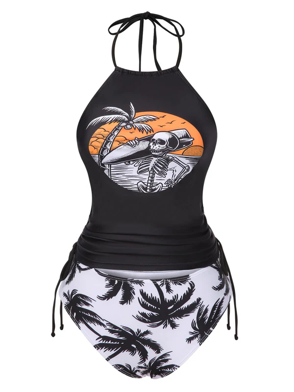 Star Stripe Halter Bikini Set - Image 3
