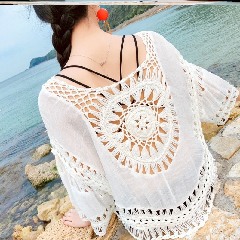 Bohemian Blouse With A Thin Outer Cutout Blouse - Image 2
