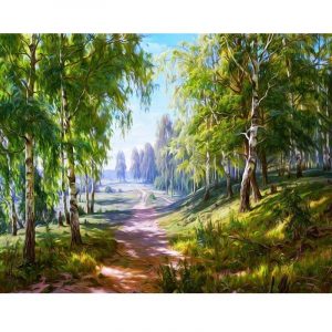 Birch Forest Diamond Painting Kit