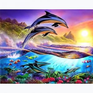 Dolphin Diamond Painting Kit