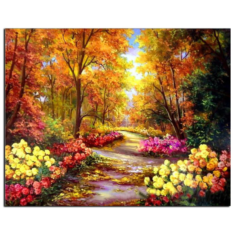 Autumn Garden Path Diamond Painting Kit - Image 2