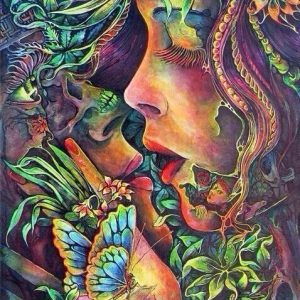 Butterfly Flower Girl Diamond Painting Kit