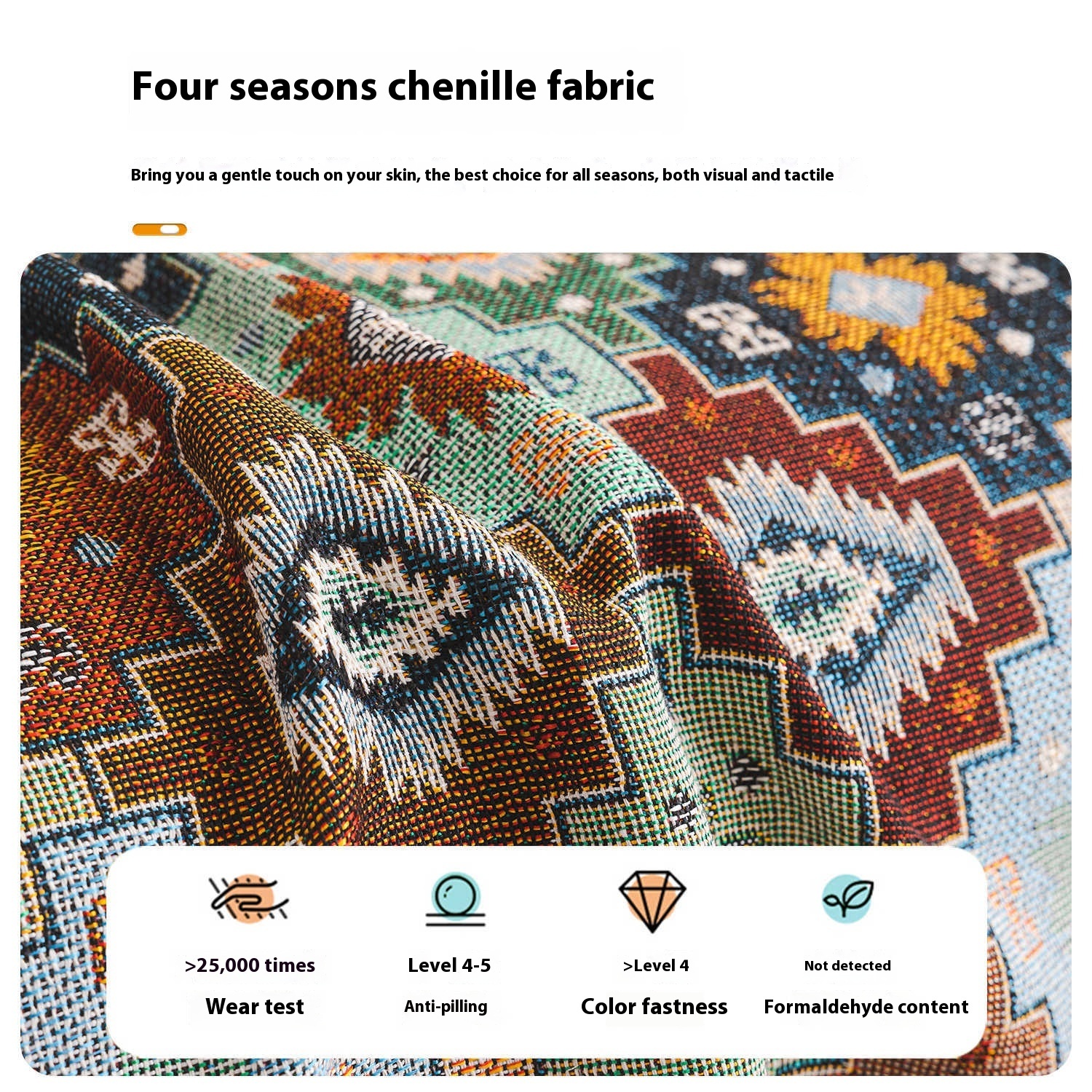 Bohemian Sofa Towel Ethnic Cloth Universal Cover Cover - Image 3