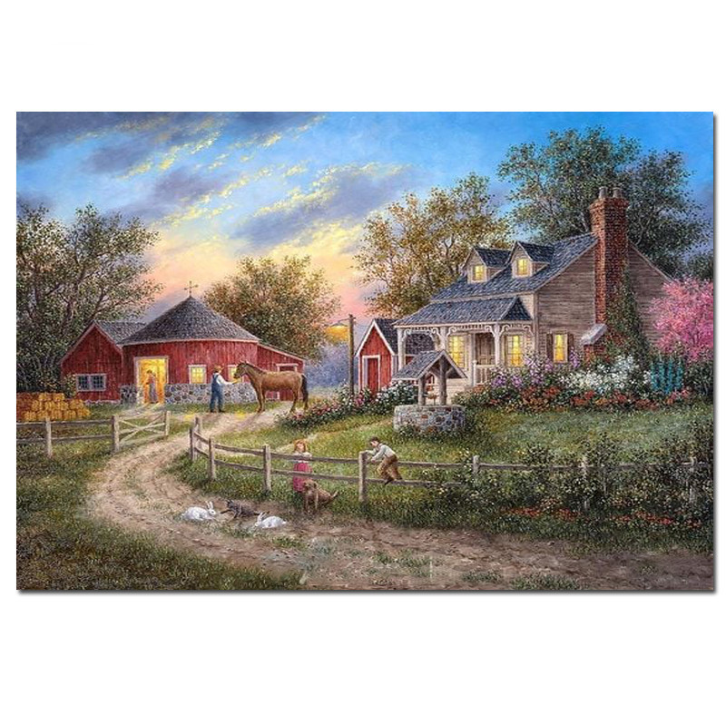 Villa Landscape Diamond Painting Kit