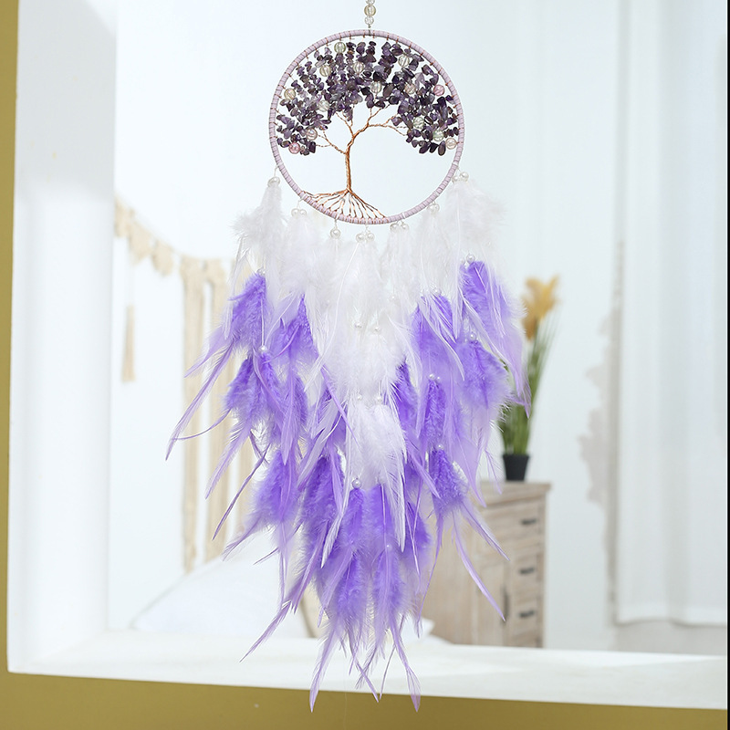 True Love Tree Of Life Girl Heart Supplement Dreamcatcher Hanging Ornaments - Image 4