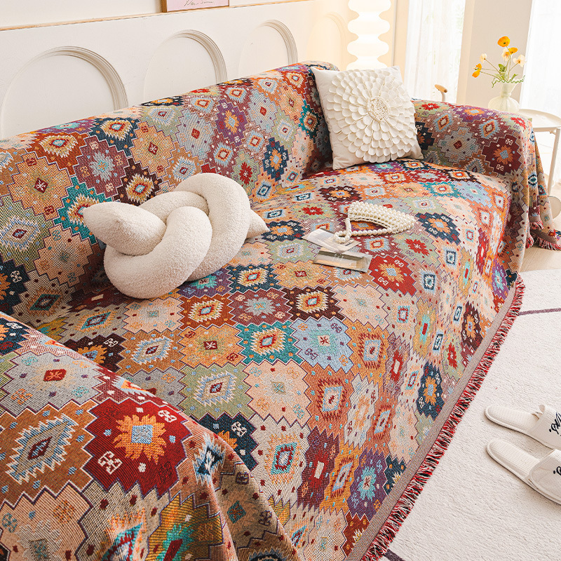 Bohemian Sofa Towel Ethnic Cloth Universal Cover Cover - Image 7