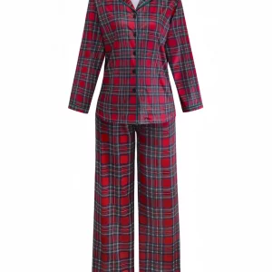 Red Plaid Pajama Set
