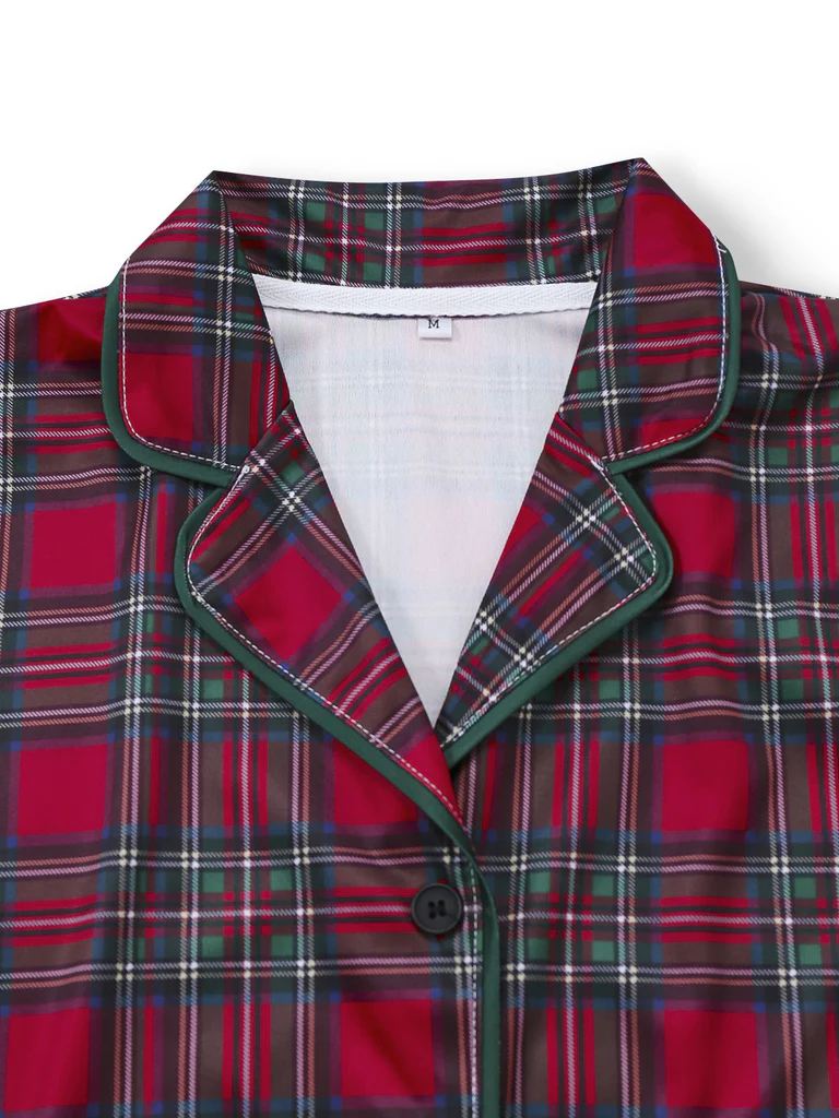 Red Plaid Pajama Set - Image 5
