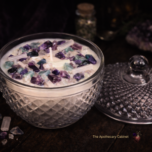 🤍 The Aligned – Crystal Energy Candle