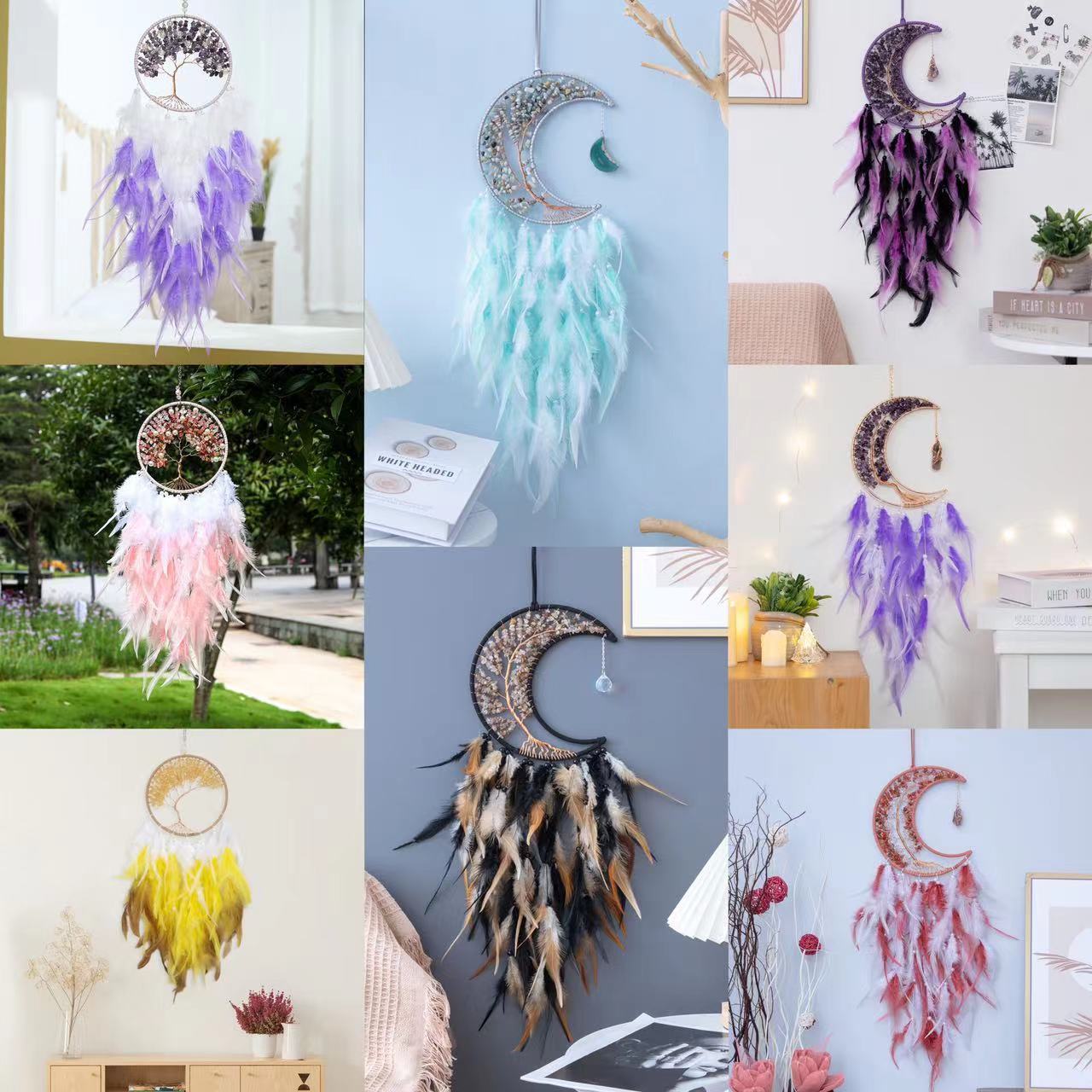 True Love Tree Of Life Girl Heart Supplement Dreamcatcher Hanging Ornaments - Image 3