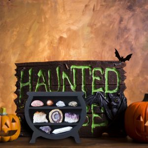 Witch Jar Crystal Shelf Horror Atmosphere Props