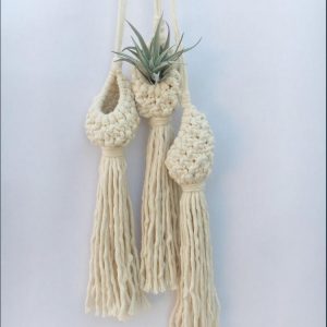 Hand-woven Bohemian Tapestry Air Pineapple Flower Basket