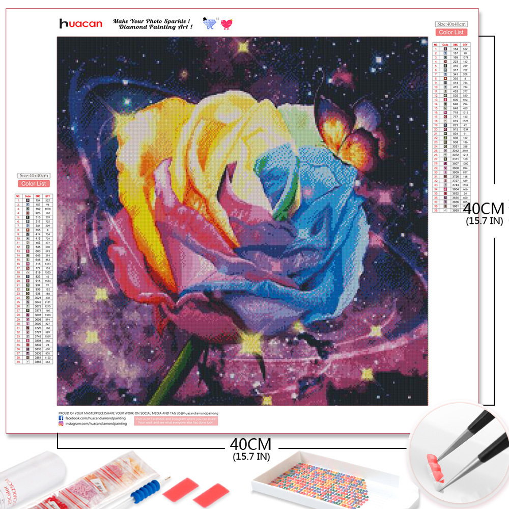Rose Mosaic Diamond Painting Kit - Image 5