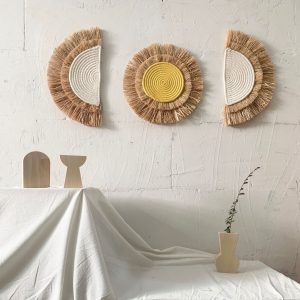 Simple And Elegant Homestay Living Room Abstract Wall Hanging