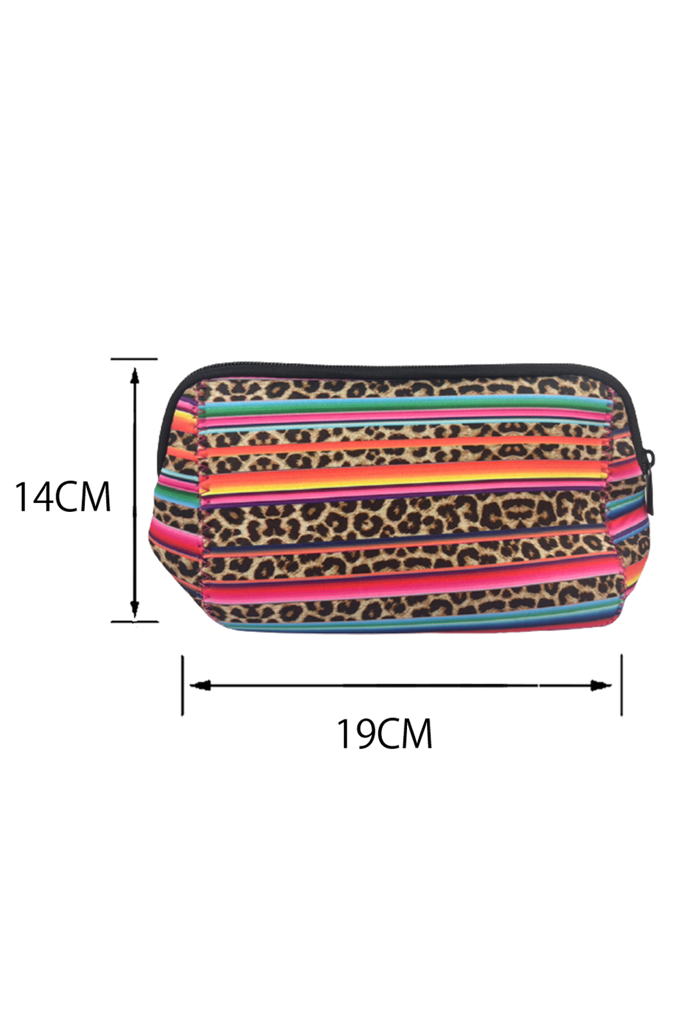 Multicolor Serape Leopard Make up Storage Bag 14*19CM - Image 6