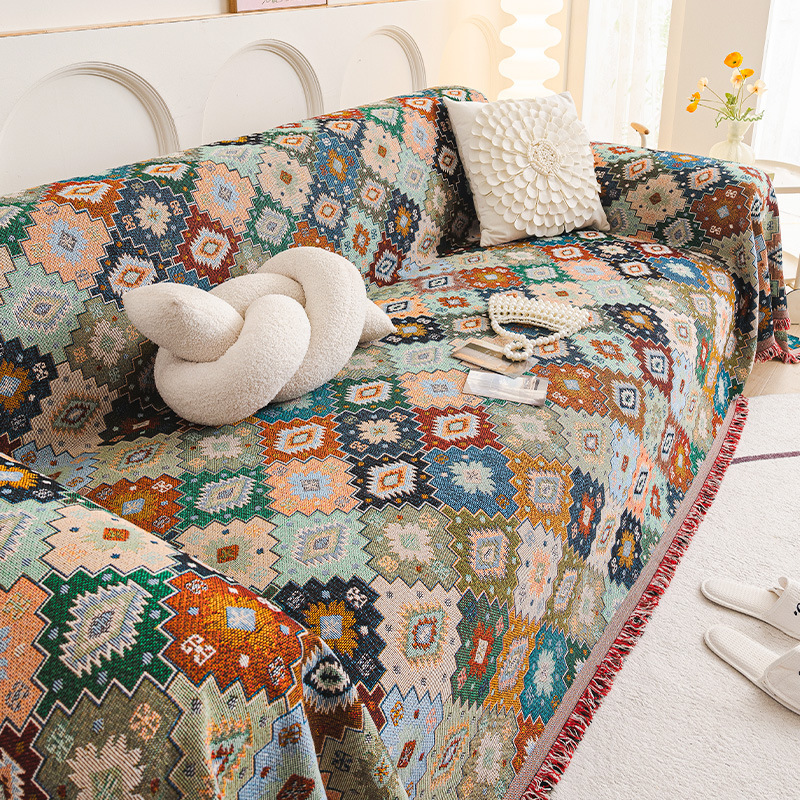 Bohemian Sofa Towel Ethnic Cloth Universal Cover Cover